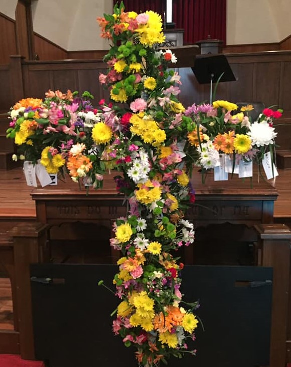 EASTER CROSS FLOWERED EASTER CROSS FLOWERED